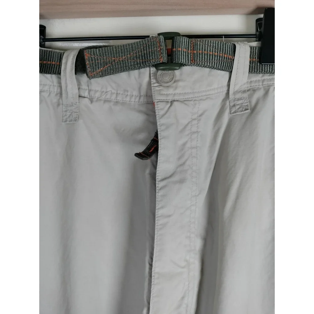 Route 66 Convertible Cargo Pants Men 36x32(31) Khaki Beige Hiking Work STAINS